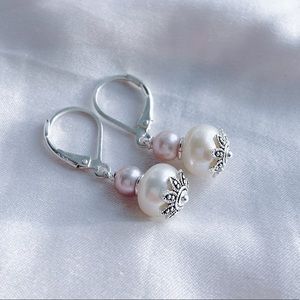 Handmade Sterling Silver Cultured Pearl Earrings